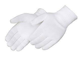 LOW LINT POLY BLEND KNIT GLOVE MENS - Uncoated